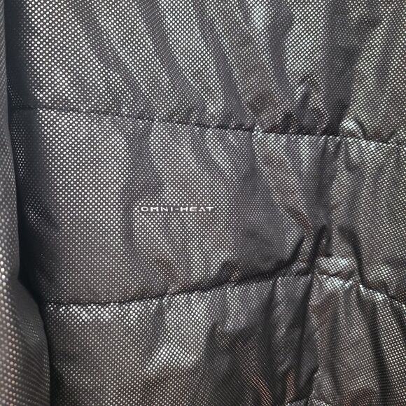 Columbia Omni Heat Jacket Mens Sz Medium Black Zip Winter Puffer Insulated Coat - Picture 6 of 11